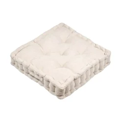 Cuscino da pavimento quadrato in velluto (45 x 45 cm) Dandy Beige