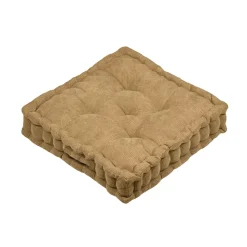 Cuscino da terra quadrato in velluto (45 x 45 cm) Dandy Camel
