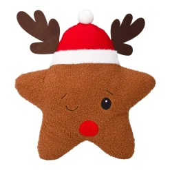 KOOPMAN Plaid E Cuscini Di Natale-Cuscino di Natale (43 cm) Stella di Natale
