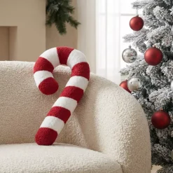 STOF Plaid E Cuscini Di Natale-Cuscino di Natale (57 cm) Zucchero d'orzo Lucien