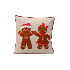 KAEMINGK Plaid E Cuscini Di Natale-Cuscino di Natale quadrato in cotone (45 x 45 cm) Pupazzo