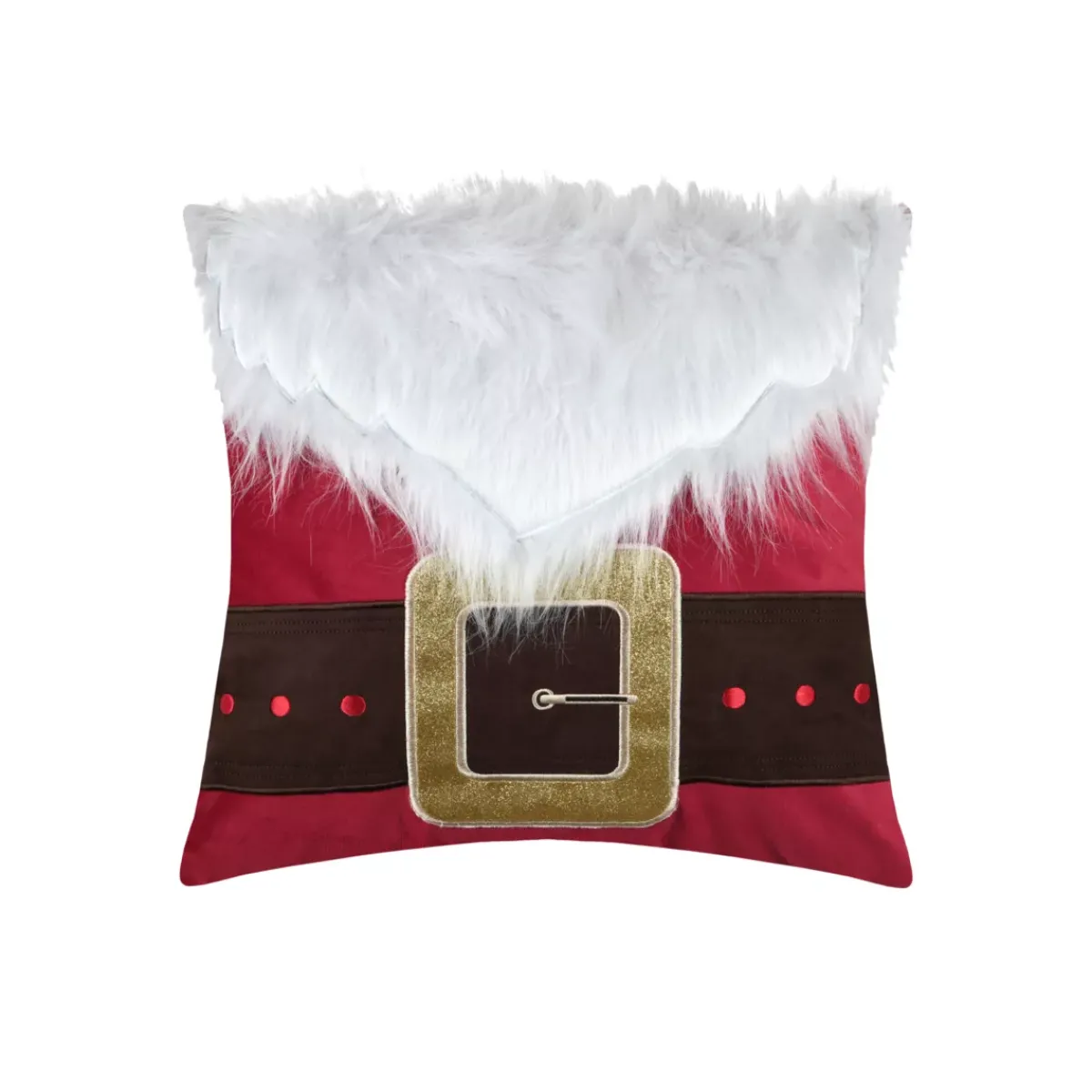 STOF Plaid E Cuscini Di Natale-Cuscino di Natale quadrato velluto (40 x 40 cm) Edgard Multicolore