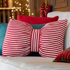 KAEMINGK Plaid E Cuscini Di Natale-Cuscino natalizio rettangolare (60 x 40 cm) Fiocco