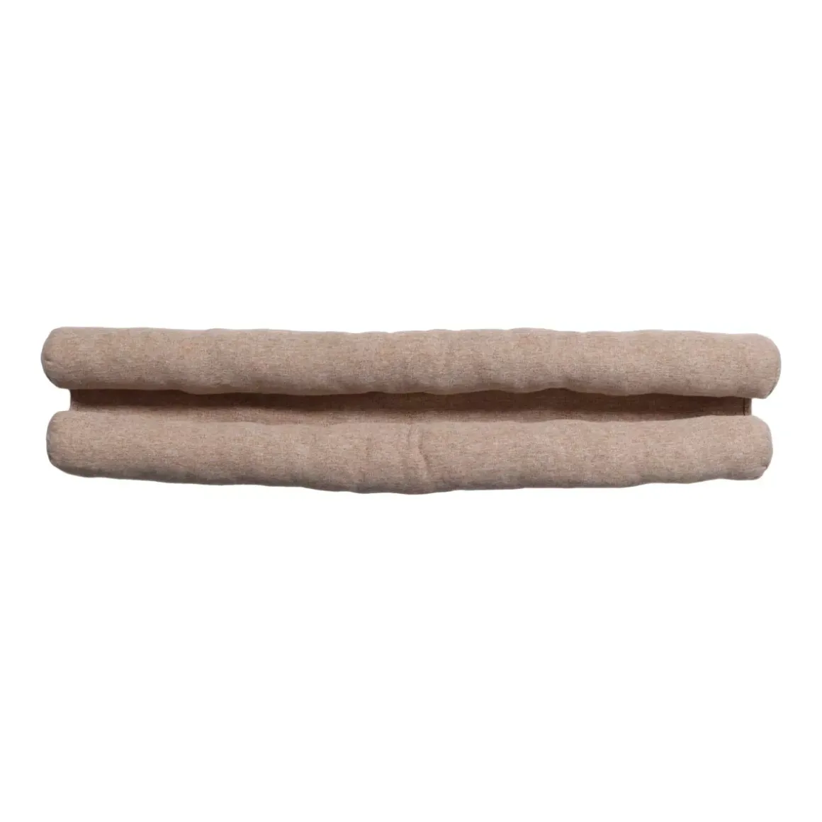 Cuscino paraspifferi effetto lino (80 cm) Alfred Beige