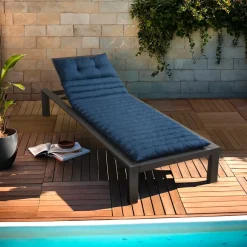 EMINZA Cuscini Lettini Da Spiaggia|Cuscini Per Lettini E Accessori-Cuscino per lettino prendisole trapuntato (180 x 60 cm) Sunset