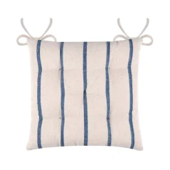 Cuscino per sedia da esterno tela di cotone (40 x 40 cm) Ocealys Blu marino