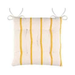Cuscino per sedia da esterno tela di cotone (40 x 40 cm) Ocealys Giallo senape