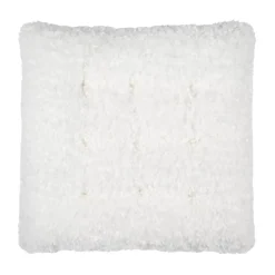 Cuscino per sedia quadrato a nido d'ape (38 x 38 cm) Grignon Ecru