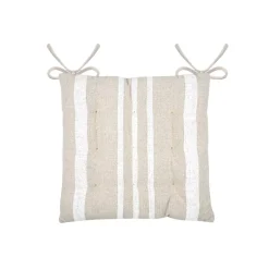 EMINZA Cuscini Per Sedie E Poltrone-Cuscino per sedia quadrato (38 cm) Manduel Bianco