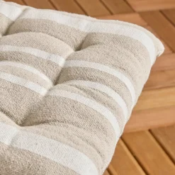 EMINZA Cuscini Per Sedie E Poltrone-Cuscino per sedia quadrato (38 cm) Manduel Bianco