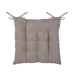 Cuscino per sedia quadrato in velluto (38 x 38 cm) Dandy Tortora