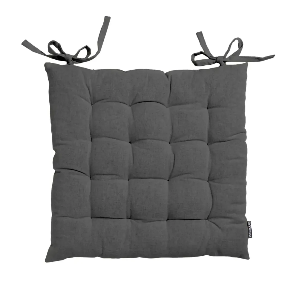 Cuscino per sedia quadrato in cotone (40 x 40 cm) Pixel Grigio antracite