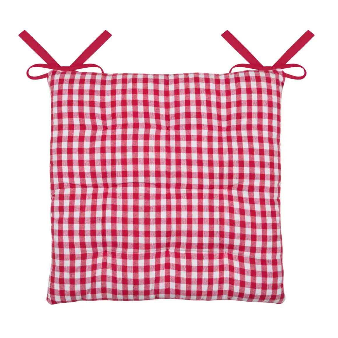 Cuscino per sedia quadrato in cotone (40 x 40 cm) Bardot Rosso