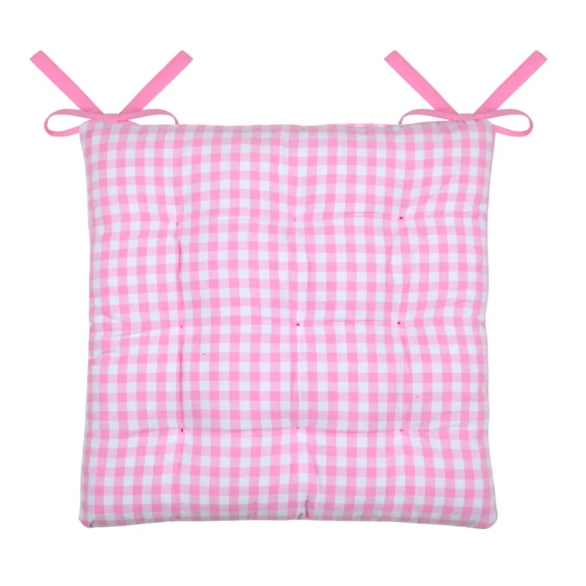 Cuscino per sedia quadrato in cotone (40 x 40 cm) Bardot Rosa