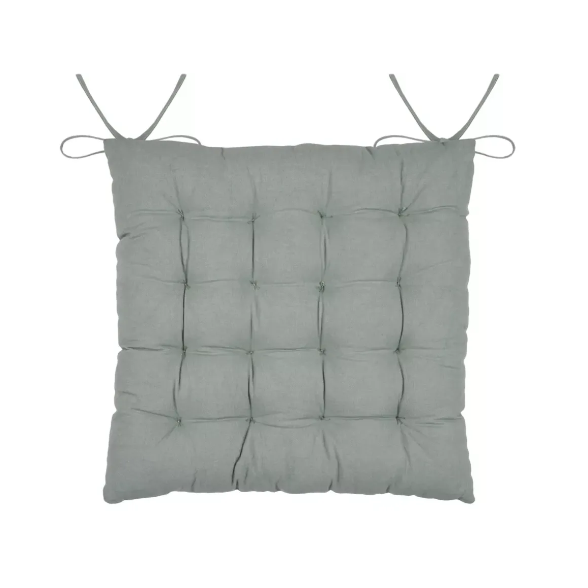 Cuscino per sedia quadrato in cotone (38 x 38 cm) Yuki Beige