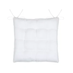 Cuscino per sedia quadrato in finta pelliccia (40 x 40 cm) Asgard Bianco