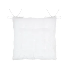 Cuscino per sedia quadrato in finta pelliccia (40 x 40 cm) Asgard Bianco