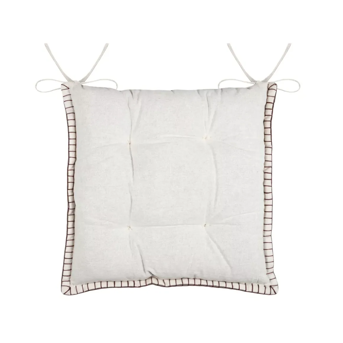 Cuscino per sedia quadrato in velluto (38 x 38 cm) Landry Tortora