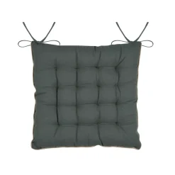 Cuscino per sedia quadrato in cotone (38 x 38 cm) Botanys Ecru