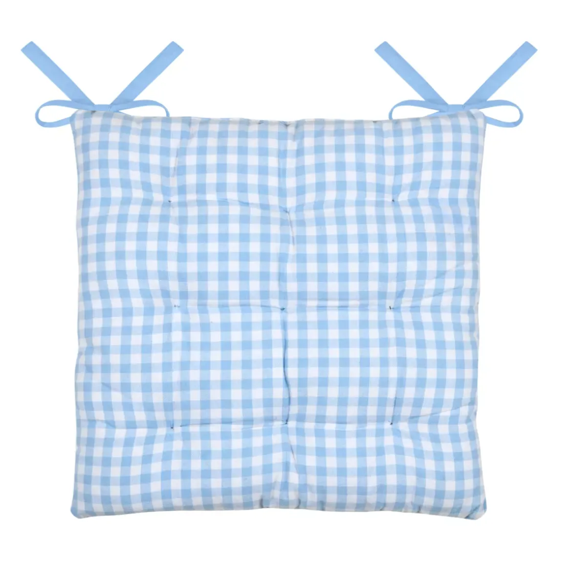 Cuscino per sedia quadrato in cotone (40 x 40 cm) Bardot Azzurro