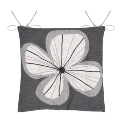 Cuscino per sedia quadrato in cotone (38 x 38 cm) Tilda Tortora