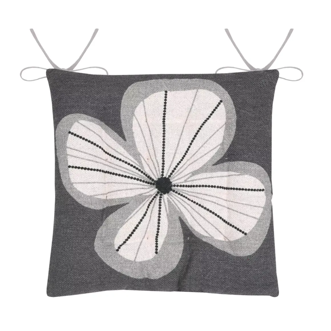 Cuscino per sedia quadrato in cotone (38 x 38 cm) Tilda Tortora