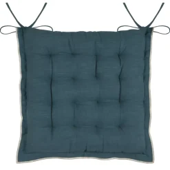 Cuscino per sedia quadrato in cotone (38 x 38 cm) Helios Blu