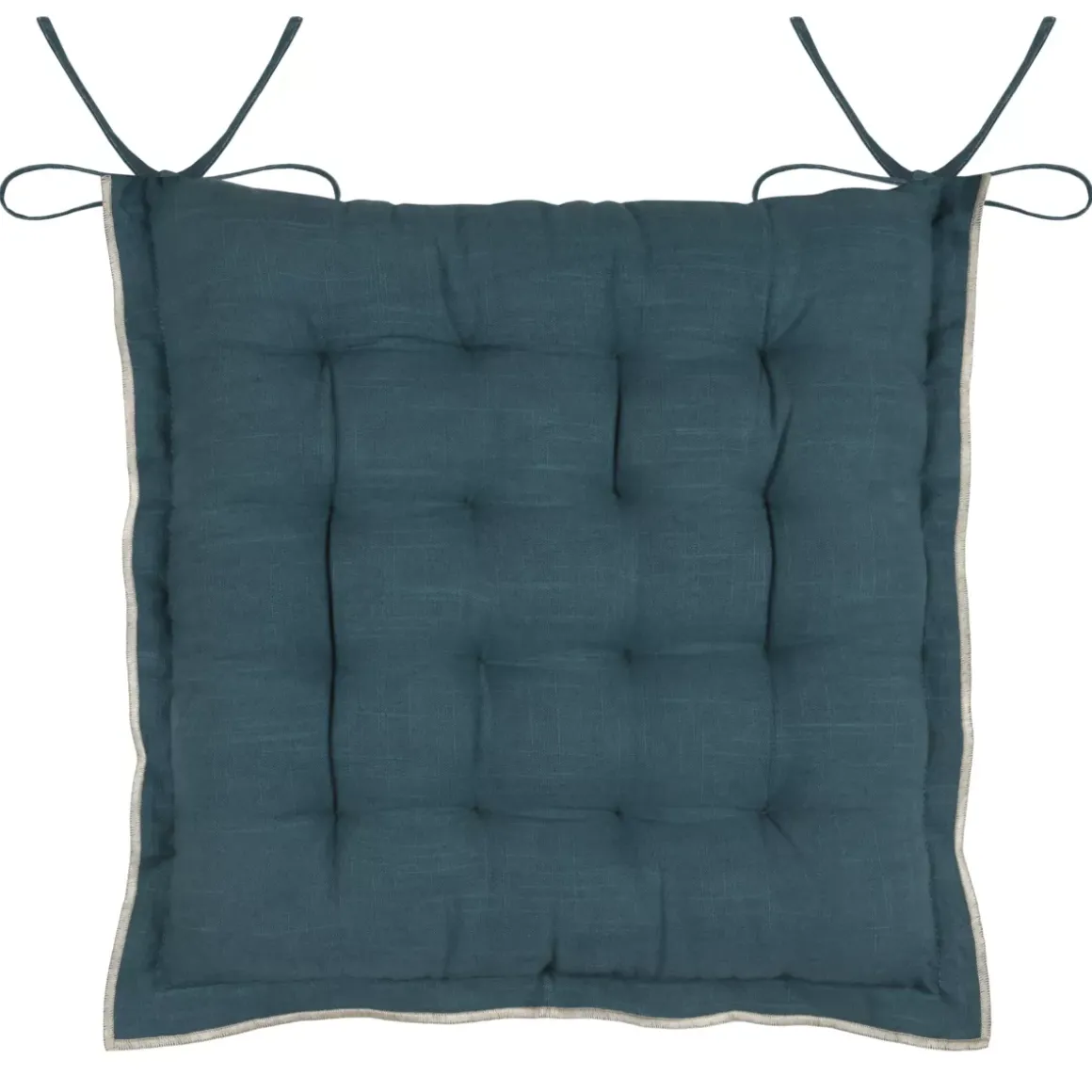 Cuscino per sedia quadrato in cotone (38 x 38 cm) Helios Blu
