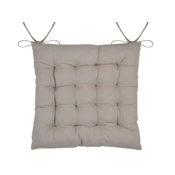 Cuscino per sedia quadrato in cotone (38 x 38 cm) Hemera Ecru
