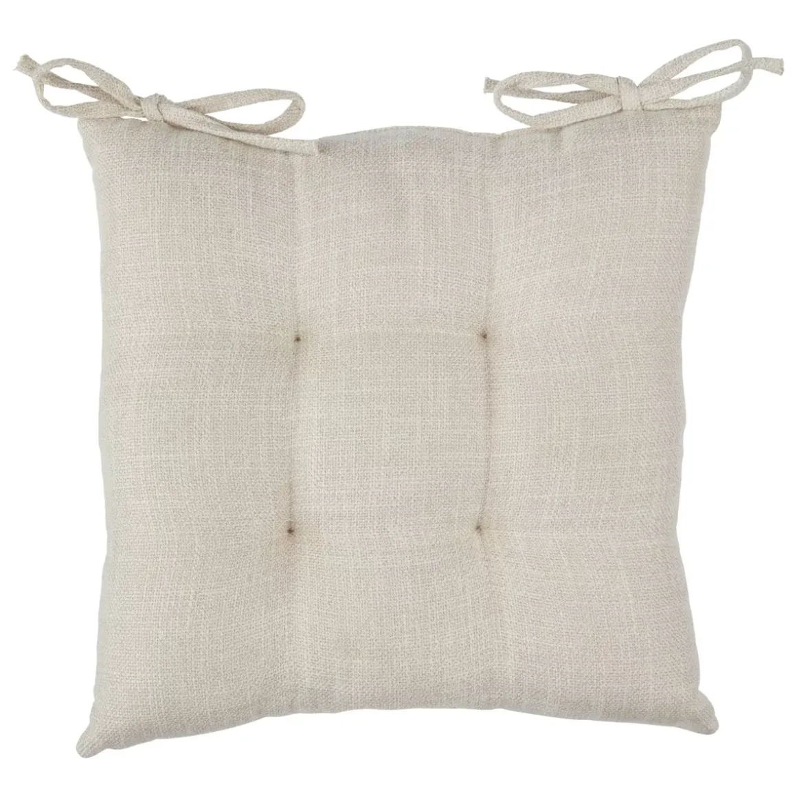 Cuscino per sedia quadrato (38 x 38 cm) Clem Beige lino