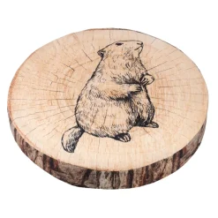 Cuscino per sedia rotondo (38 cm) Gruffy Marrone