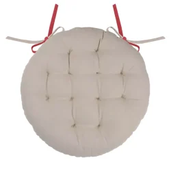 Cuscino per sedia rotondo Duo Rosso