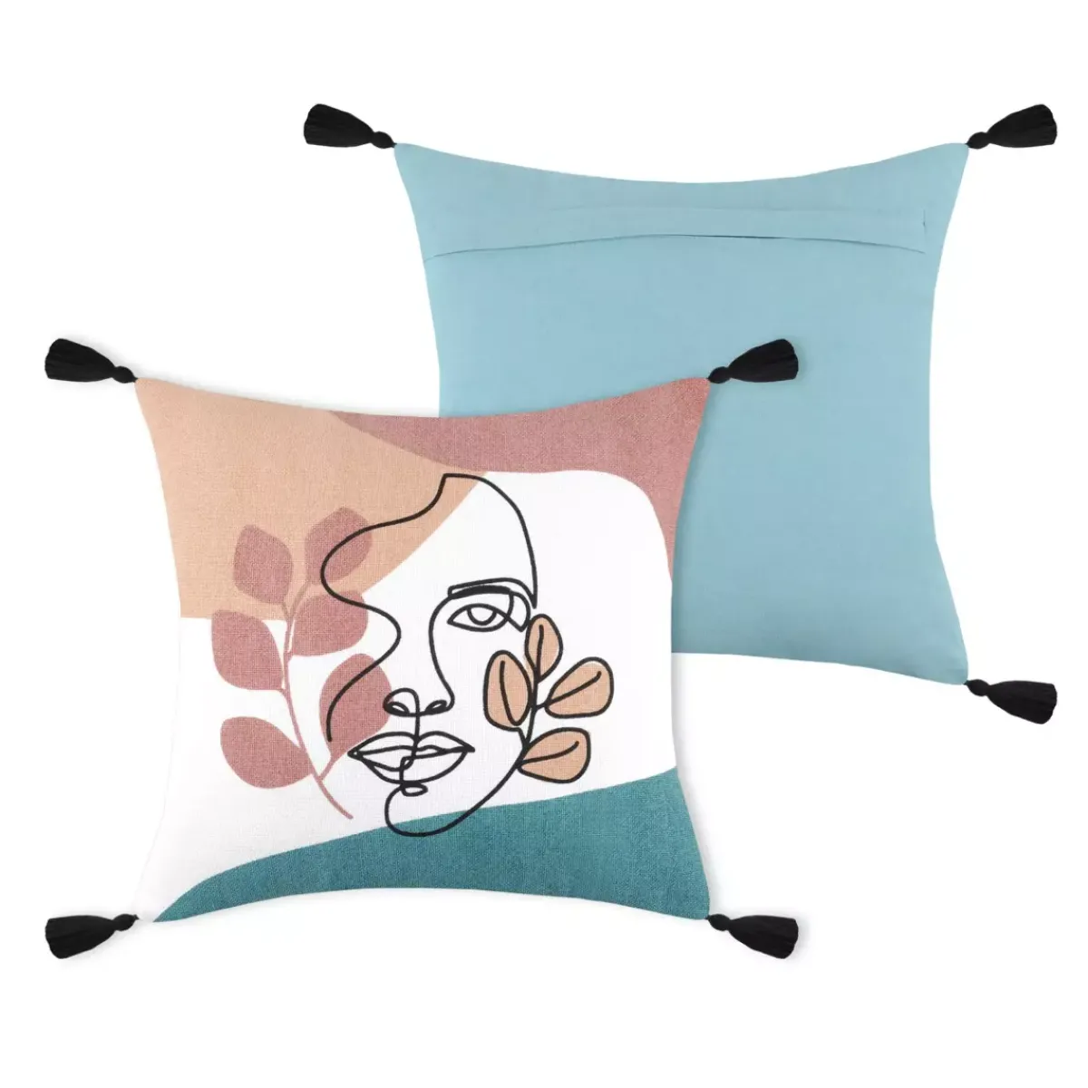LOVELY CASA Cuscini E Fodere-Cuscino quadrato (40 cm) Esquisse