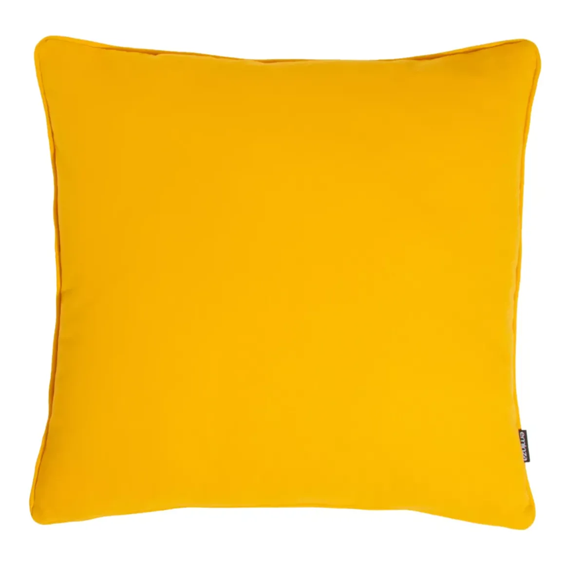 Cuscino quadrato di cotone (60 x 60 cm) Pixel Giallo senape