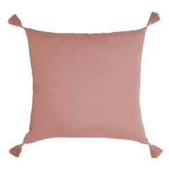 Cuscino quadrato garza di cotone (40 cm) Gaïa Rosa pesca