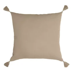 Cuscino quadrato garza di cotone (40 x 40 cm) Gaïa Marrone corda