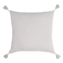 Cuscino quadrato garza di cotone (40 cm) Gaïa Grigio nuvola