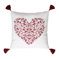 Cuscino quadrato in cotone (40 x 40 cm) Megeve Rosso
