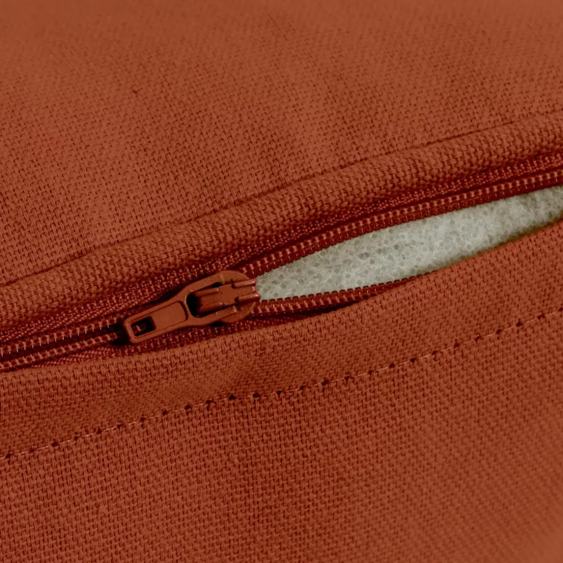 Cuscino quadrato in cotone (60 x 60 cm) Pixel Terracotta