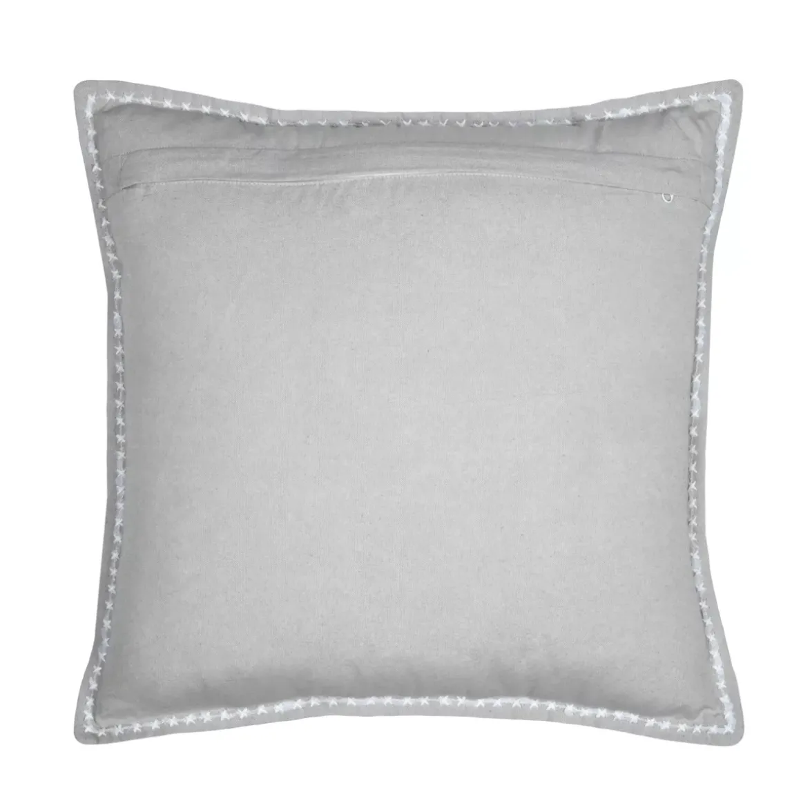 Cuscino quadrato in cotone (50 x 50 cm) Joséphine Grigio chiaro