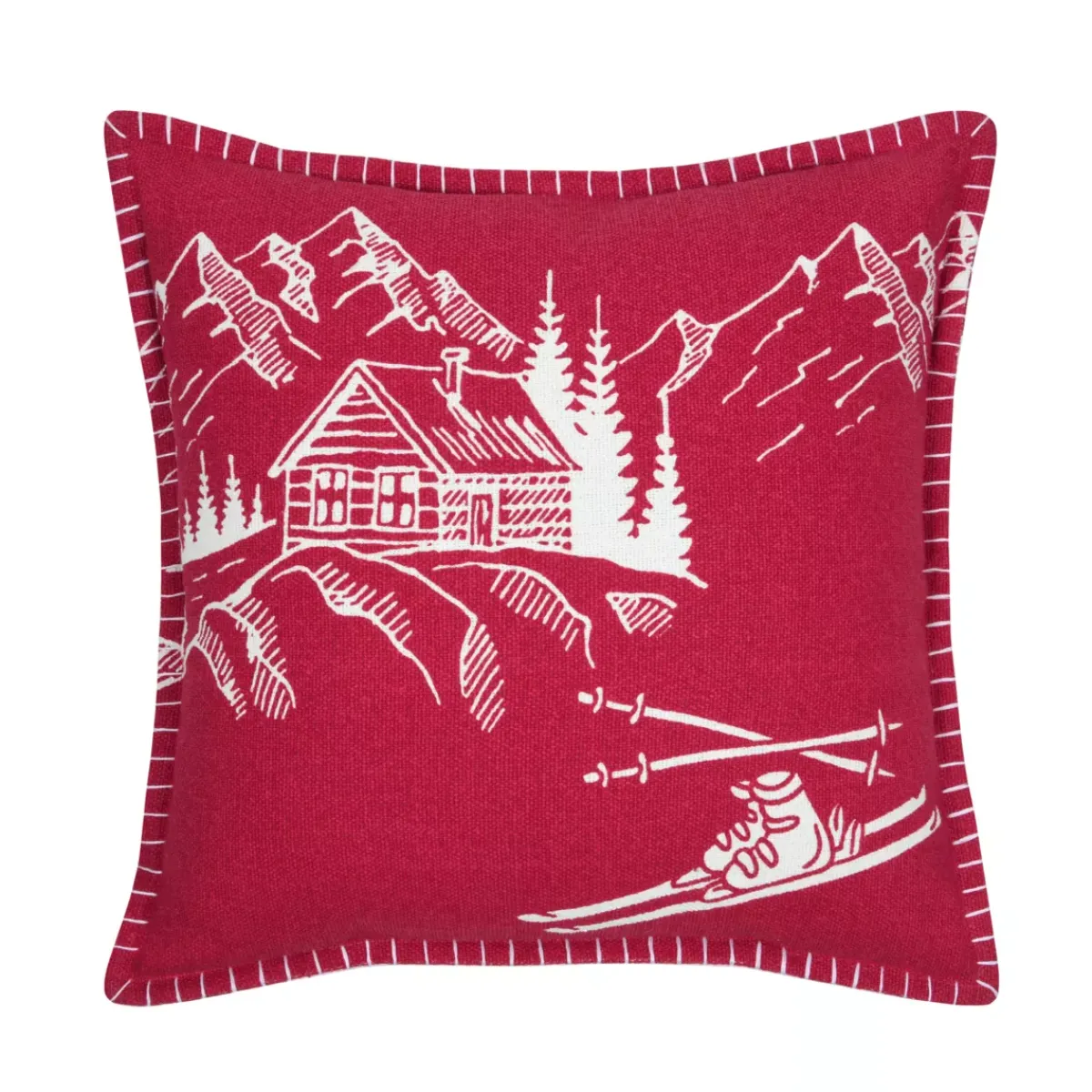 STOF Cuscini E Fodere-Cuscino Quadrato in Cotone (45 x 45 cm) Villard