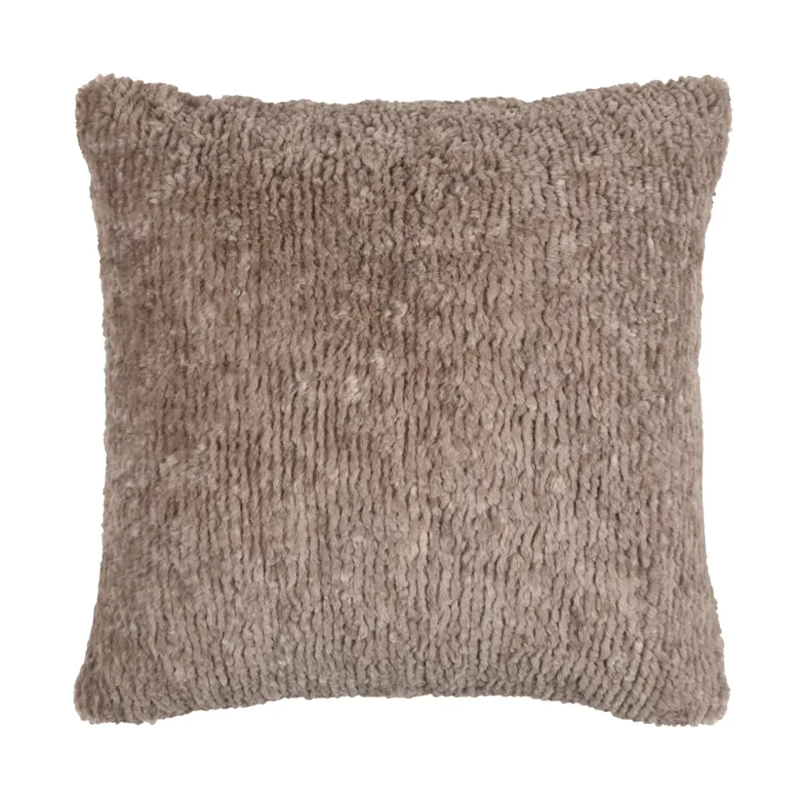 Cuscino quadrato in finta pelliccia (45 x 45 cm) Timmy Tortora