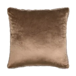 Cuscino quadrato in finta pelliccia (45 x 45 cm) Timmy Tortora