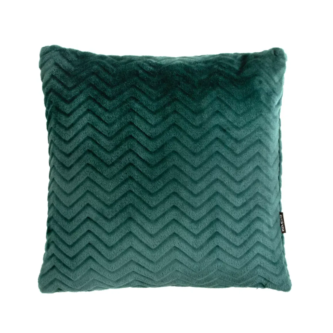 Cuscino quadrato in flanella (45 x 45 cm) Zag Verde