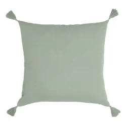 Cuscino quadrato in garza di cotone (60 x 60 cm) Gaia Verde eucalipto