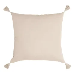 Cuscino quadrato in garza di cotone (60 x 60 cm) Gaïa Beige pampa