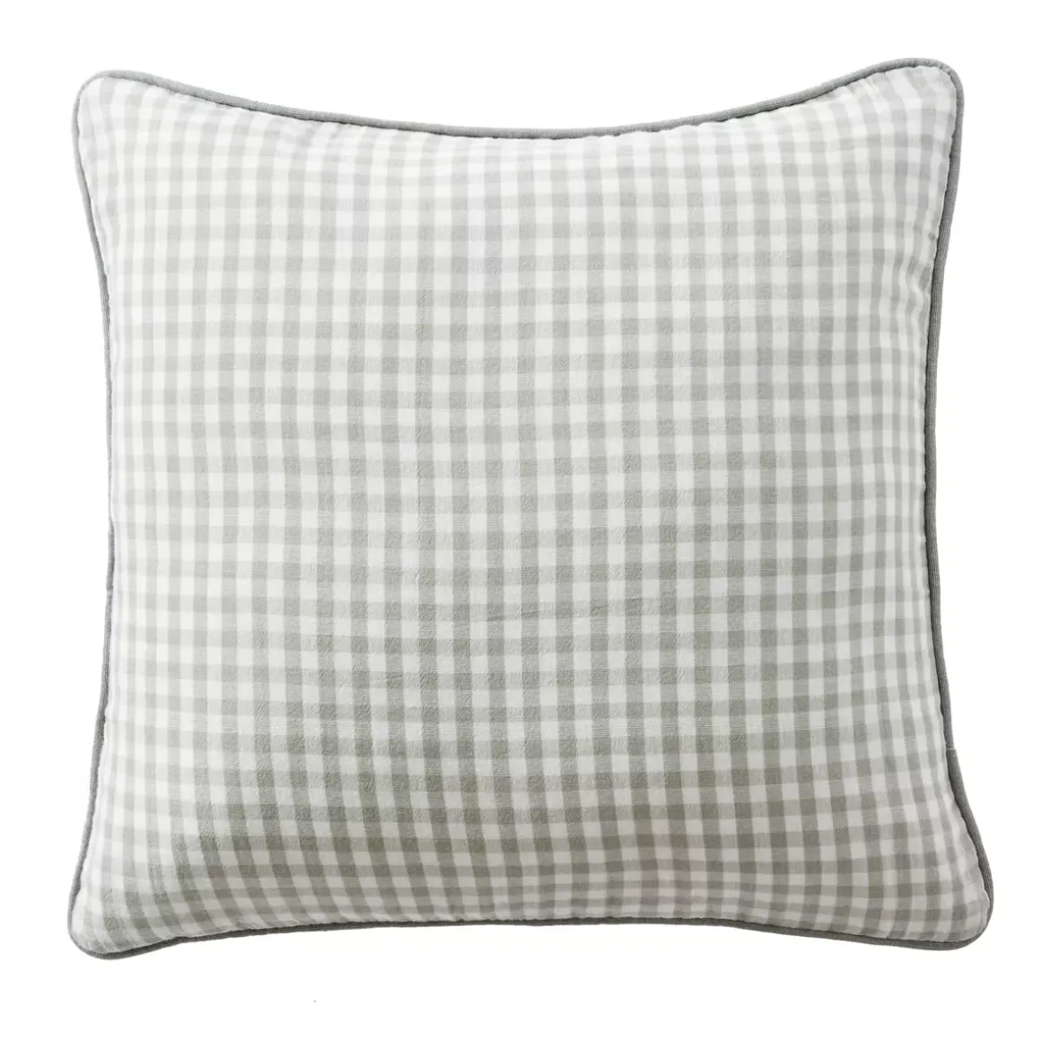 Cuscino quadrato in garza di cotone (45 x 45 cm) Gaïa vichy Verde eucalipto