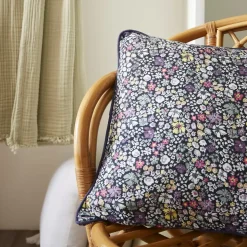 Cuscino quadrato in garza di cotone (45 x 45 cm) Elya Viola