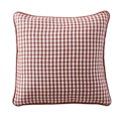EMINZA Cuscini E Fodere-Cuscino quadrato in garza di cotone (45 x 45 cm) Gaïa vichy Terracotta