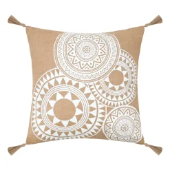 Cuscino quadrato in iuta (45 x 45 cm) Mekong Marrone